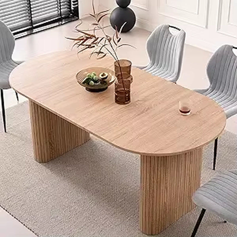 70.8 Oval Dining Table for 4 6 Person, Modern Farmhouse Kitchen Dinner Table, for Breakfast Dining Receiption Room (Only Table)