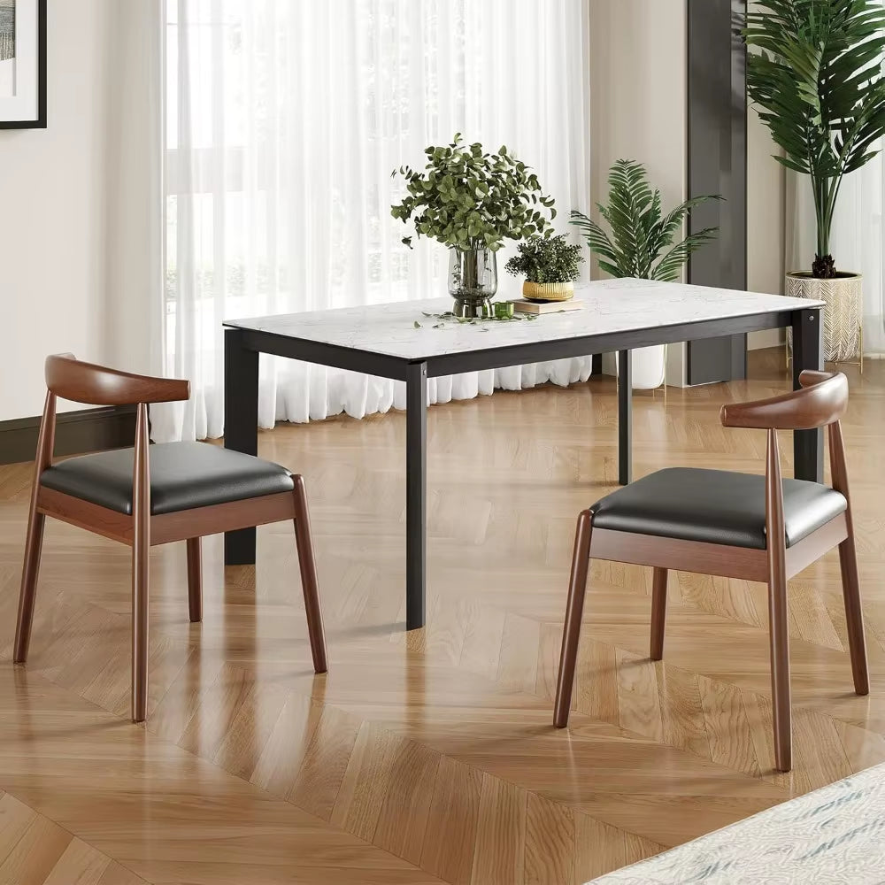 Dining Chairs Set of 2,Mid Century Modern Kitchen & Dining Room Chairs for Dining Room,Dining Table Chairs with Solid,Customized