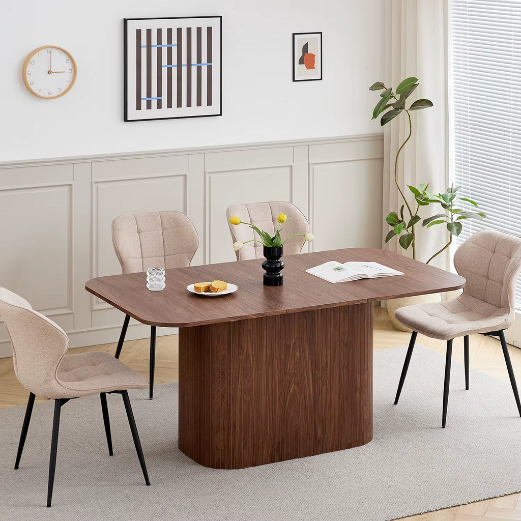 EGOONM Nordic Style Solid Wood Rectangular Dining Table, Living Room Reading and Leisure Dining Table,160*90Cm