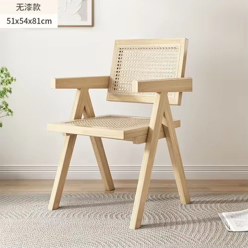 Modern Armrest Dining Chairs Italian Lazy Chair Backrest Minimalist Design Stylish Chaises Salle Manger Kitchen Furniture