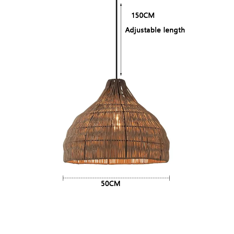 Japanese Style Wasabi Chandeliers Dining Table Nordic Lamp Minimalist Retro Villa Art Bedroom Home Decor Pendnat Light LED