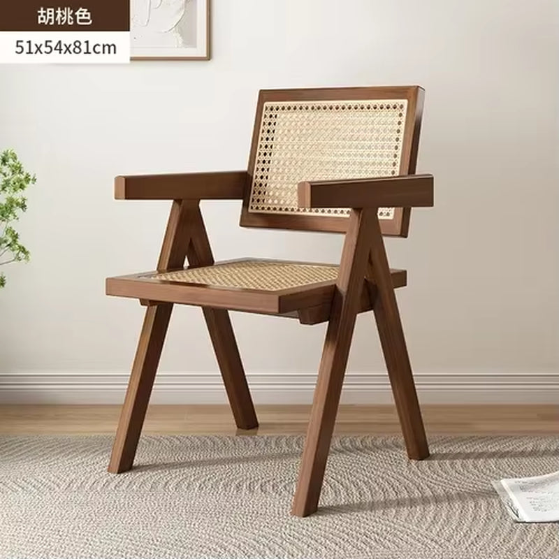 Modern Armrest Dining Chairs Italian Lazy Chair Backrest Minimalist Design Stylish Chaises Salle Manger Kitchen Furniture