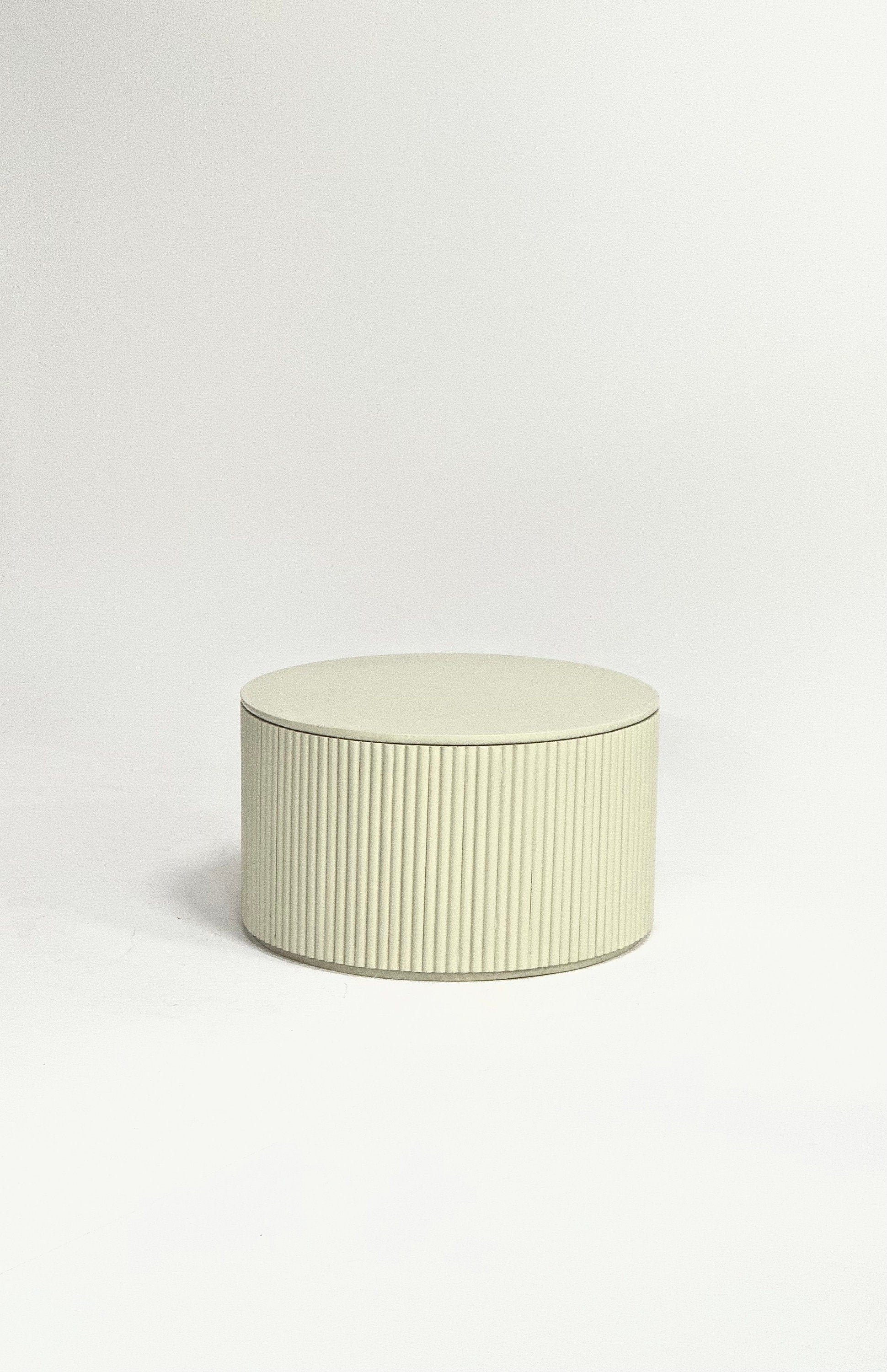 Flutted Wooden Coffee Table Mango Wood Coffee Table Wood Center Table Home Decor